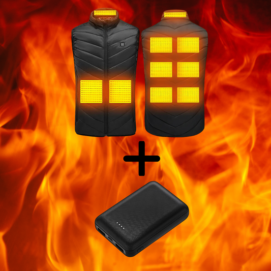 9 ZONE HEATED VEST WITH 20,000mah BATTERY FREE!!